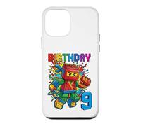 Carcasa para iPhone 12 Mini Bloque de Ladrillos Ninja para 9º cumpleaños para niño de 9 años