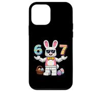 Carcasa para iPhone 12 Mini Bloques de construcción Feliz Día de Pascua Huevos de Conejito 6 7 Meme Niños