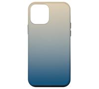 Carcasa para iPhone 12 Mini Blue Beige Gradient Aesthetic - Minimalist Ombre Design for