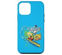 Carcasa para iPhone 12 Mini Bob Esponja Oficial Squarepants Wave of Fun Surfing