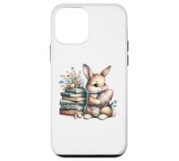 Carcasa para iPhone 12 Mini Bookish Easter Bunny Reading Book Every Bunny Loves to Read