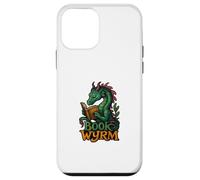 Carcasa para iPhone 12 Mini Bookwyrm Libro Wyrm Ilustración Dragon Lovers Bookish Geek
