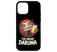 Carcasa para iPhone 12 Mini Borracho Daruma Japonés Kanji Souvenir Cerveza Arte Japón Humor