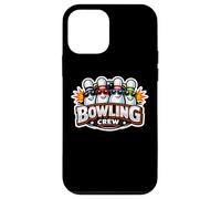 Carcasa para iPhone 12 Mini Bowling Crew Friends Team Pins con Gafas De Sol Compañeros De Equipo Diversión