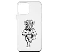 Carcasa para iPhone 12 Mini Bóxer Yoga Cachorro Pogi Divertida Postura de árbol Vrikshasana