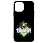 Carcasa para iPhone 12 Mini Brasil tucán Retro Samba Carnaval Recuerdo Vintage