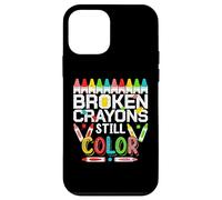 Carcasa para iPhone 12 Mini Broken Crayons Still Color Mental Health Awareness Men Women