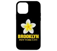 Carcasa para iPhone 12 Mini Brooklyn New York City Tropical Yellow Frangipani Flower