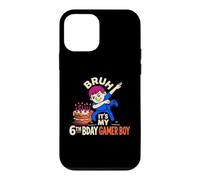 Carcasa para iPhone 12 Mini Bruh It's My 6th Bday Gamer Boy Cumpleaños Humor Divertido