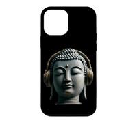 Carcasa para iPhone 12 Mini Buda con Auriculares Mindfulness Música Boho Zen Budismo