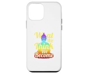 Carcasa para iPhone 12 Mini Buda Mindfulness Zen Lo Que pensamos Nos convertimos Frase