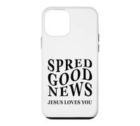 Carcasa para iPhone 12 Mini Buenas Noticias Jesus Loves You Inspiring Christian Back Print