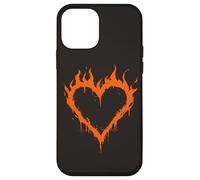Carcasa para iPhone 12 Mini Burning Heart Y2K Grunge