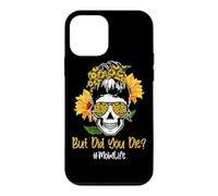 Carcasa para iPhone 12 Mini But Did You Die Mom Life Skull Bandana Sunflower Lover