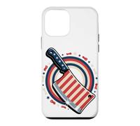 Carcasa para iPhone 12 Mini Butcher American Flag Meat Cutter Cleaver Patriotic