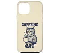 Carcasa para iPhone 12 Mini Cafeína Cat Cozy Coffee Lover Funny Morning Mood