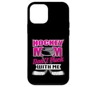 Carcasa para iPhone 12 Mini Camiseta con Frases Divertidas de Hockey para mamá Don't Puck with me
