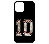 Carcasa para iPhone 12 Mini Camiseta de béisbol número 10 Vintage desgastada