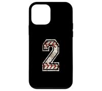 Carcasa para iPhone 12 Mini Camiseta de béisbol número 2 Vintage desgastada