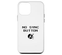 Carcasa para iPhone 12 Mini Camiseta de DJ sin botón de sincronización, Eslogan Retro de Vinilo para Tocadiscos