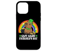 Carcasa para iPhone 12 Mini Capy Saint Patricks Day St Paddy's Green Shamrock Capybara