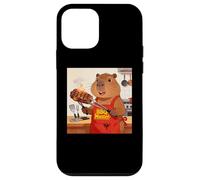 Carcasa para iPhone 12 Mini Capybara Cooking Grill BBQ Funny Gift Capybara