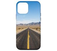 Carcasa para iPhone 12 Mini Carretera del Desierto Largo Recto Camino Vasta Vista del Paisaje