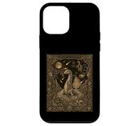 Carcasa para iPhone 12 Mini Carta del Tarot del Monstruo del Lago Ness Celestial