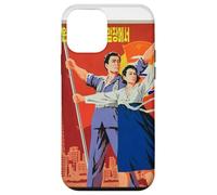 Carcasa para iPhone 12 Mini Cartel de Propaganda de Corea del Norte, Divertido Disfraz
