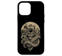 Carcasa para iPhone 12 Mini Casco de Buceo Vintage Nautical Ocean Deep Water