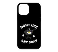 Carcasa para iPhone 12 Mini Cast Iron Skillet Funny Dont Use Any Soap Retro Pan