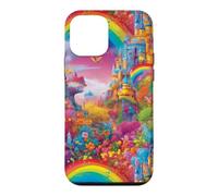 Carcasa para iPhone 12 Mini Castillo Rainbow Fairytale Magical Princess Design
