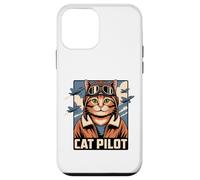 Carcasa para iPhone 12 Mini Cat Pilot Aviator Estilo Vintage