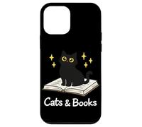 Carcasa para iPhone 12 Mini Cats & Books Lector de Libros de Lectura de Gatos Negros