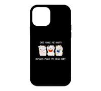Carcasa para iPhone 12 Mini Cats Make Me Happy Humans Make My Head Hurt for Cat Lovers