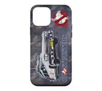 Carcasa para iPhone 12 Mini Cazafantasmas Ecto 1 Coche en ángulo 1984 80s Título Texto Medio Tono