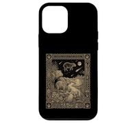 Carcasa para iPhone 12 Mini Celestial Capibara Tarot Carta Zodiaco Oculto