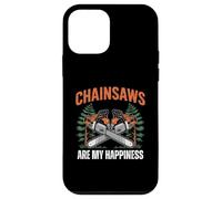 Carcasa para iPhone 12 Mini Chainsaws Are My Happiness - Funny Father's Day Woodworker