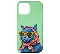 Carcasa para iPhone 12 Mini Chartreux Fashion Cats - Portada de Revista, diseño de Gatos