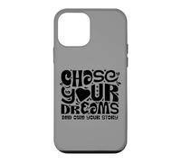 Carcasa para iPhone 12 Mini Chase Your Dreams, White/Black