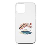 Carcasa para iPhone 12 Mini Cherry Blossom Mount Fuji Japanese Ukiyo-e Sakura Art