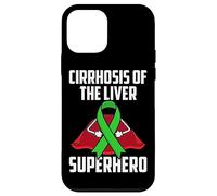 Carcasa para iPhone 12 Mini Cirrosis of The Liver Superhero Teal Ribbon