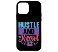 Carcasa para iPhone 12 Mini Cita Motivacional inspiradora de Hustle and Heart
