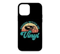 Carcasa para iPhone 12 Mini Citas Divertidas de Discos de Vinilo suenan Mejor en Vinilo