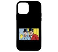 Carcasa para iPhone 12 Mini Classic Comedic Duo Pop Art Retro Bowler Hat Ilustración
