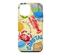 Carcasa para iPhone 12 Mini Coastal Lighthouse Sailboat Ocean Sunset Scenic Artwork