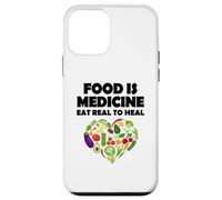 Carcasa para iPhone 12 Mini Comida Medicina Come Real para Sanar Vegano