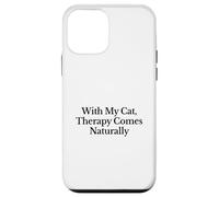 Carcasa para iPhone 12 Mini con mi Gato la Terapia es Algo Natural