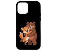 Carcasa para iPhone 12 Mini Cool Best Friends Meme Amistad Fox Bear Hombres Mujeres Niños