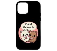 Carcasa para iPhone 12 Mini Cool Best Friends Meme Amistad y Amor Hombres Mujeres Niños